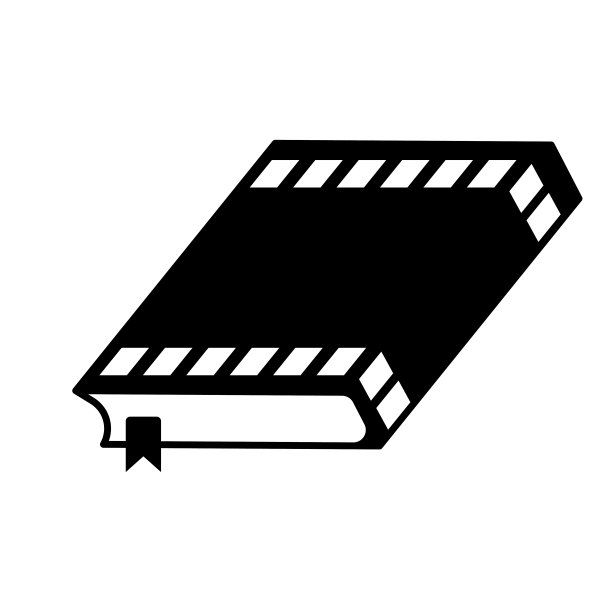 复古复古的书与电影带电影电影院制作工作室插图设计矢量图片下载