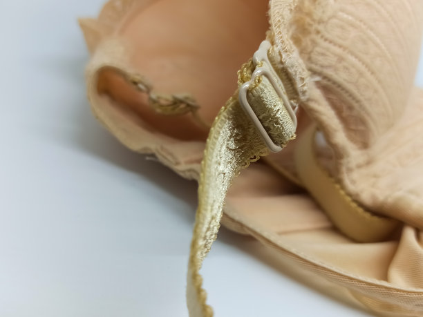 乳白色的文胸，层层叠叠的锦缎，增强了性感的魅力。图片下载