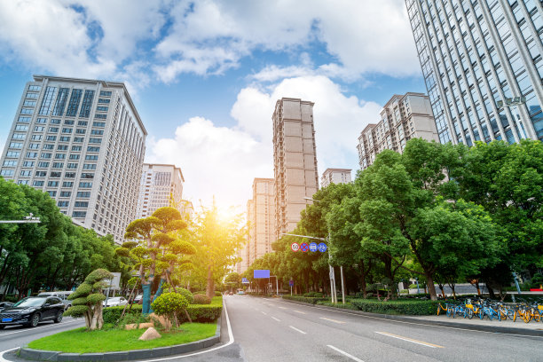 武汉金融区的摩天大楼图片下载