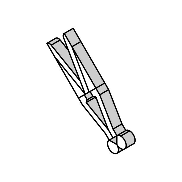 剪羊手工具等距图标矢量说明图片下载