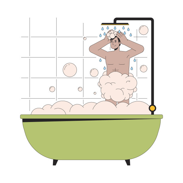 印度男人在浴缸里洗澡图片下载