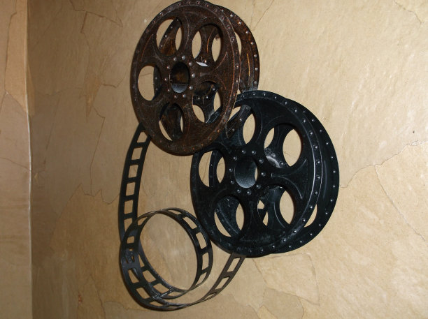 电影实景和磁带。图片下载