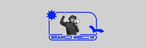 推广新的播客系列，讲述老人的故事和智慧。一个年长的人在用扩音器喊叫。数字化图片下载