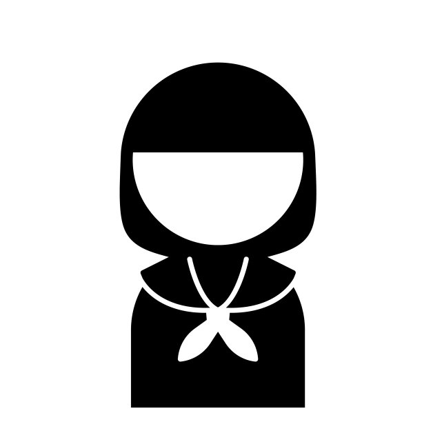 穿着水手服的女学生形象图片下载