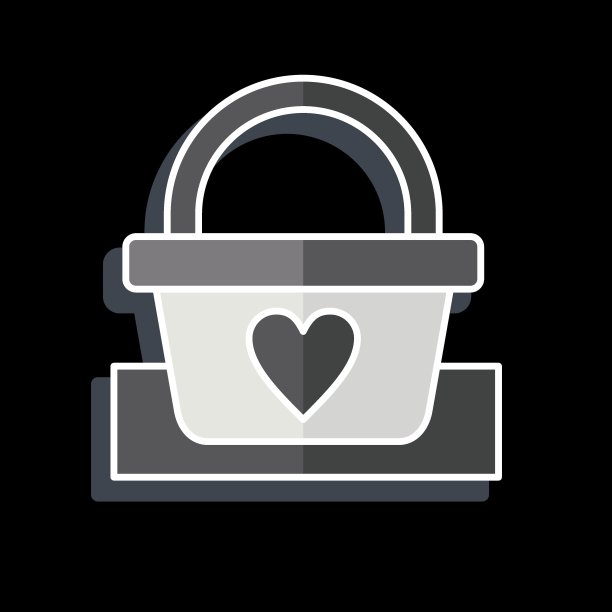 图标野餐篮。与野餐有关的符号。光滑的风格。简单的设计可编辑。简单的说明图片下载