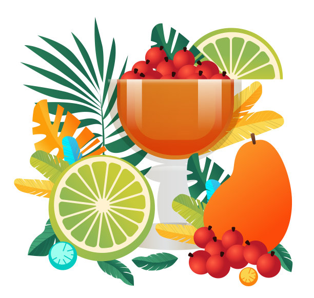 热带水果鸡尾酒巴西节日节日庆典问候邀请明信片文化和传统嘉年华派对图片下载