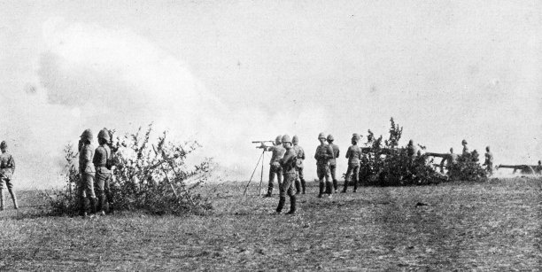 1895年印度的人物和地标:士兵图片下载