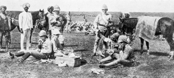 1895年印度的人物和地标:士兵图片下载