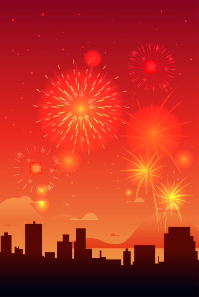 嘉年华节日礼花节庆典问候邀请明信片文化传统嘉年华派对理念图片下载