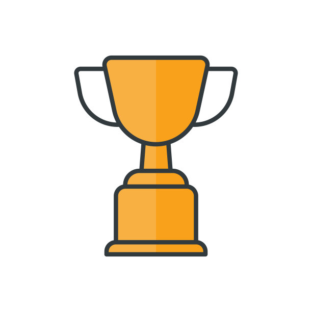 奖杯图标矢量设计模板简单而现代图片下载