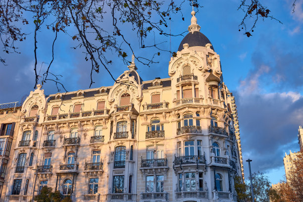 Casa Gallardo, modernist building in Plaza de Spain. Asset of cultural interest. Madrid capital. Spain图片下载
