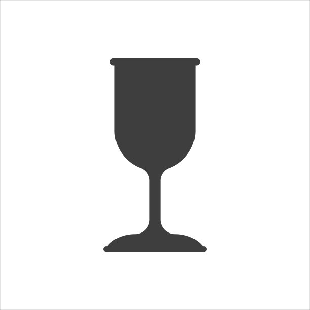 圣餐杯图标在白色背景图片下载