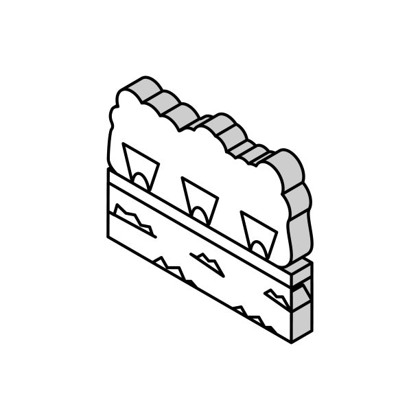 户外照明灯具等距图标矢量插图图片下载