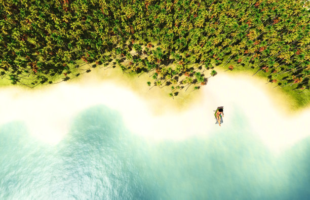 海滩。图片下载