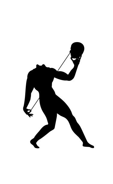 人的剪影没有头。右边前面的人。男性鼻涕虫图标图片下载