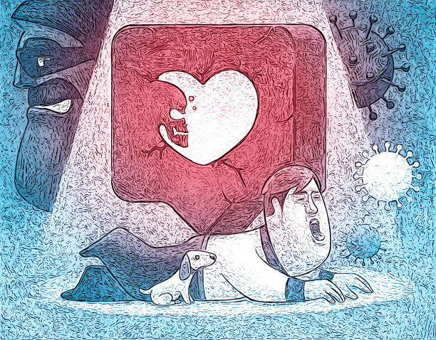 一个人被骷髅像击中了图片下载