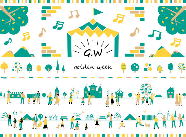 在日本享受黄金周的人们图片下载