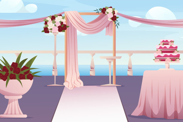 婚礼户外布置图片下载