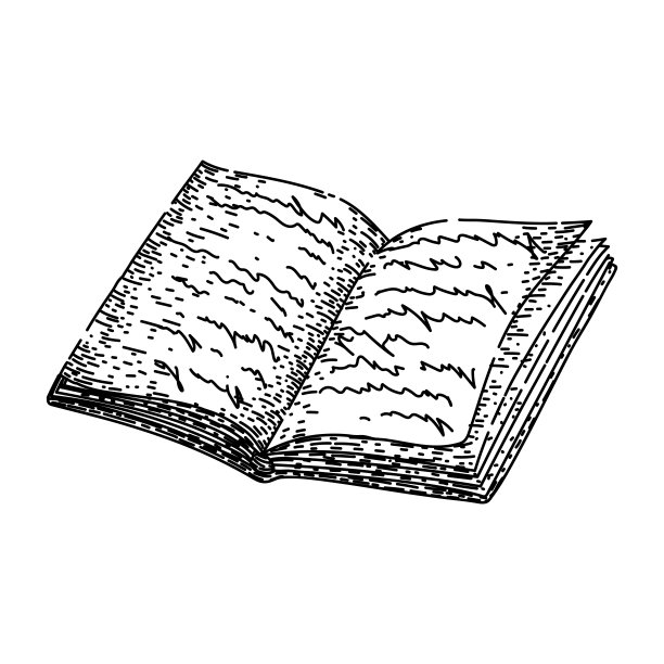 读书素描手绘矢量图片下载