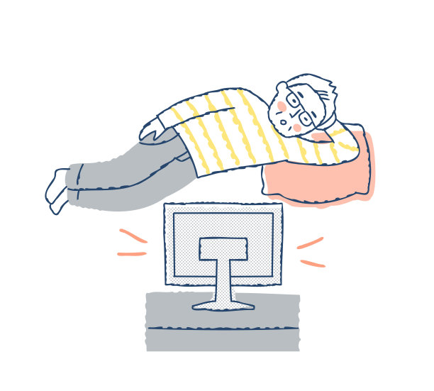 老人躺着看电视图片下载