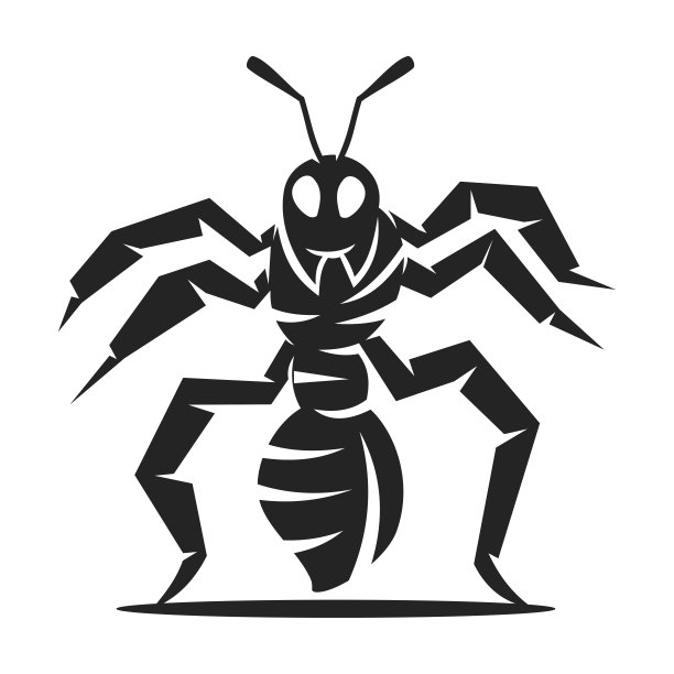 Ant Logo模板被隔离。品牌的身份。图标抽象矢量图形图片下载