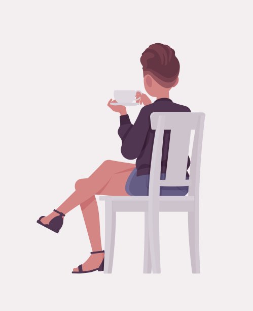 美女椅坐，喝酒后摆，都市时尚女人图片下载