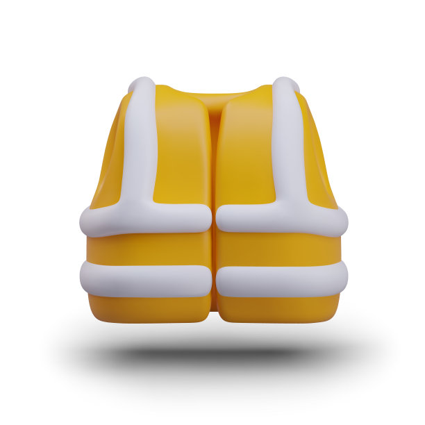 有荧光条纹的信号弹背心，正面。亮色服装配件图片下载