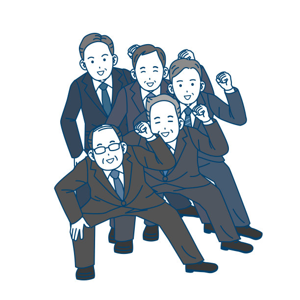 跳舞的中年男子办公室职员图片下载