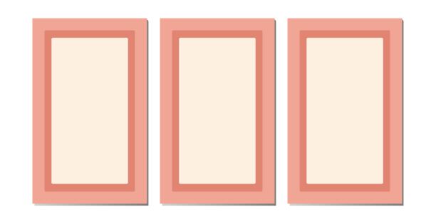 设置简单的框架。文本装饰的垂直空白模板集合。祝贺或婚礼相框。矢量布局，空间的文字，照片。图片下载