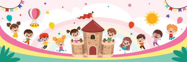 有趣的孩子在大自然玩耍图片下载