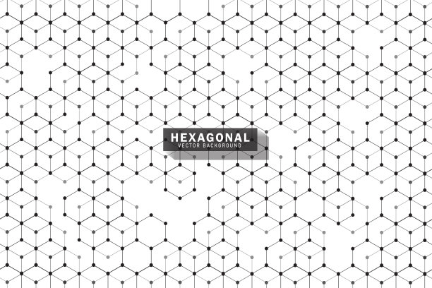 抽象立方体六边形图案背景图片下载