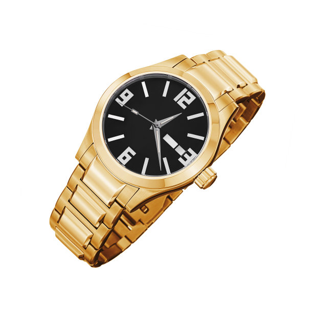 金表孤立在一个白色的背景图片下载