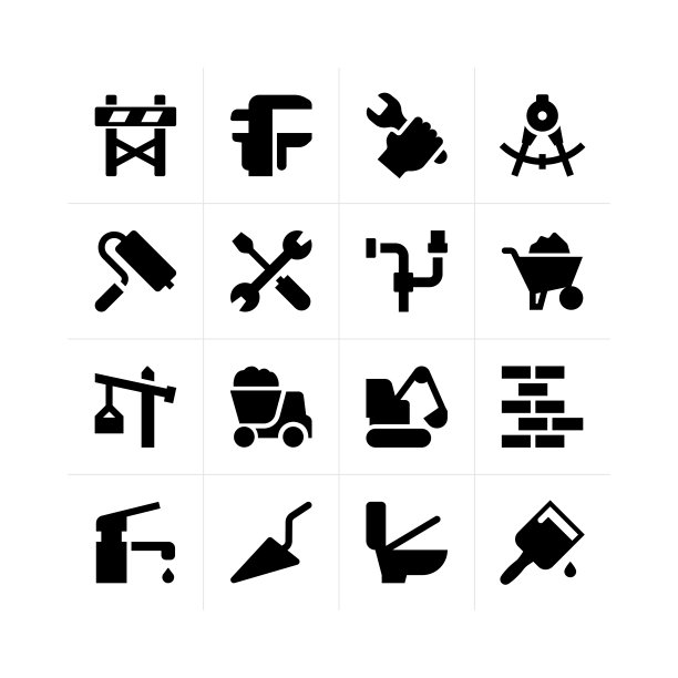 建筑图标图片下载