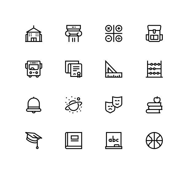 学校的图标图片下载