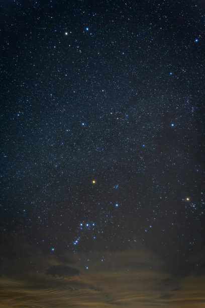 冬天拉奎特湖的星夜图片下载