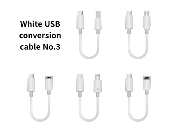 白色USB转换线3号图片下载