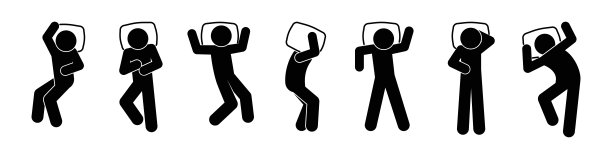 睡觉的人，男人的标志，睡觉的姿势图片下载