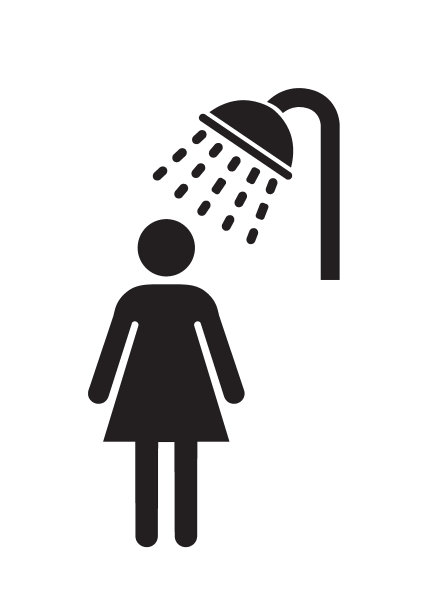 女性淋浴图标图片下载
