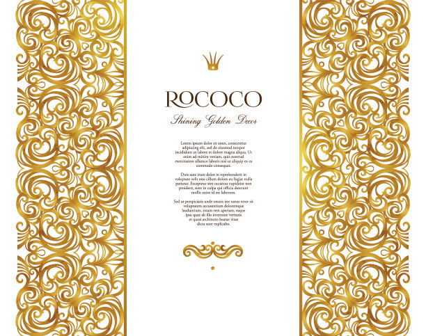 维多利亚风格复古风无缝边框矢量素材图片下载