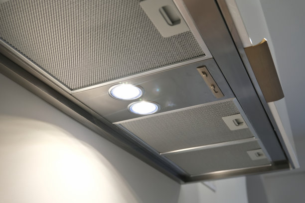 厨房抽油烟机的底部视图图片下载