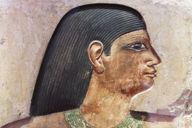 古埃及墓石浮雕。考古学。罗马,意大利图片下载