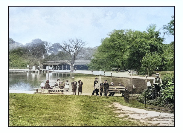 古董伦敦的照片:Brockwell公园图片下载