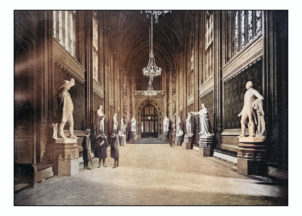 古董伦敦的照片:圣斯蒂芬大厅图片下载