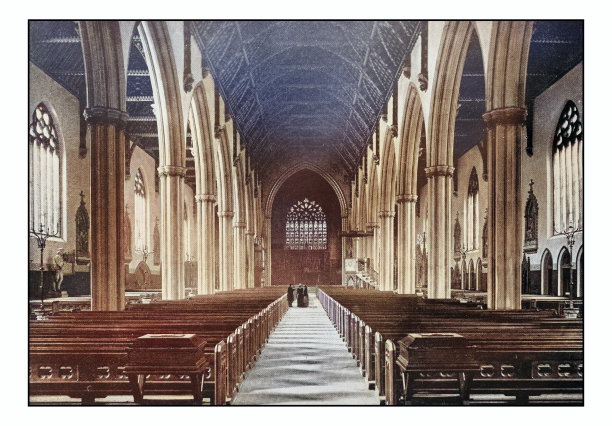 古董伦敦的照片:圣乔治大教堂图片下载