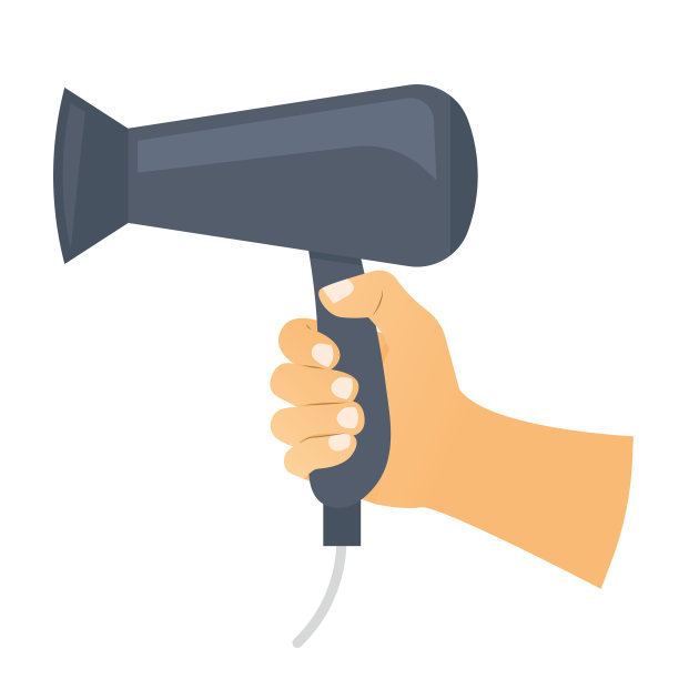 手持吹风机;护发概念图片下载