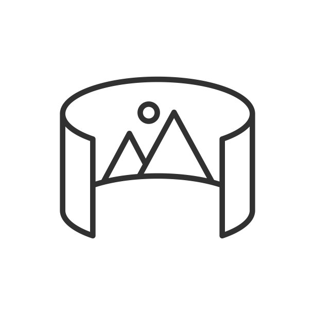 360宽屏图片，线性图标。线条可编辑的笔画图片下载