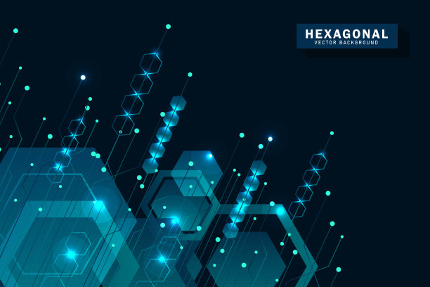 矢量六边形图案设计图片下载