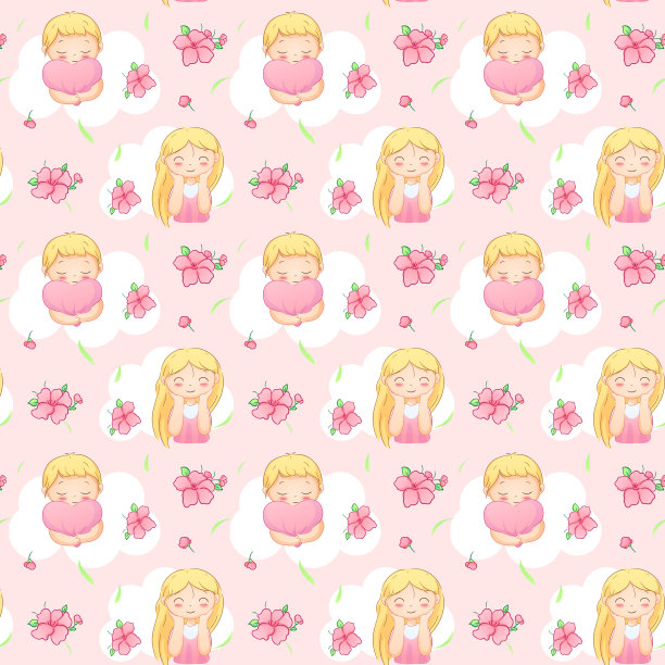 春天的模式图片下载