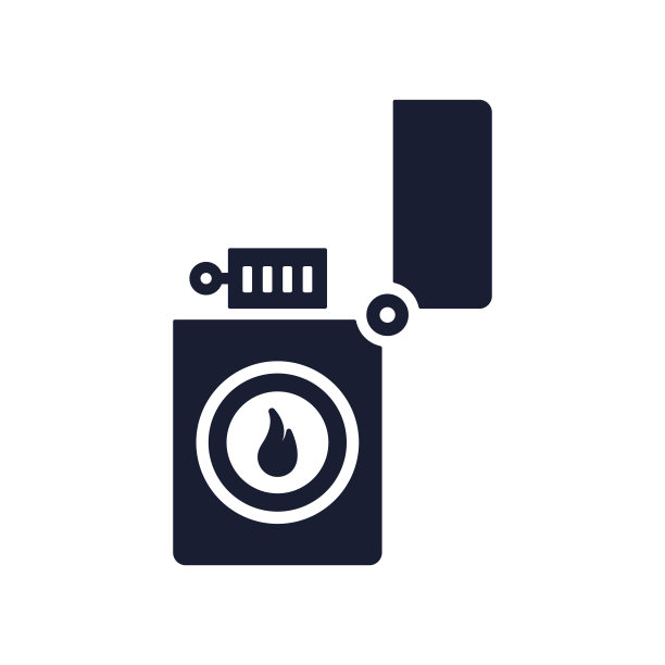 固体矢量图标口袋打火机图片下载