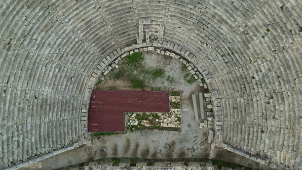 空中迈拉古城库存照片图片下载